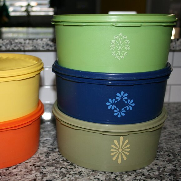 Tupperware Canister Set - Multi Color - Picture 2 of 3